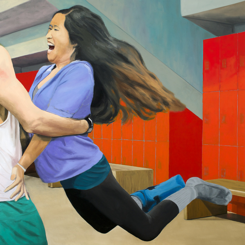 Whirl (work in progress, 2025), 38" x 38", oil on canvas