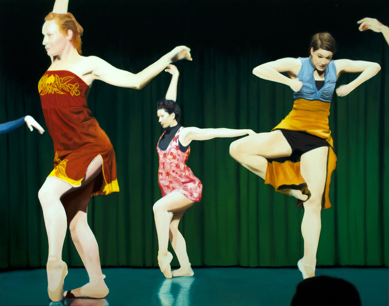 Teeter (work in progress, 2025),  42" x 54", oil on canvas